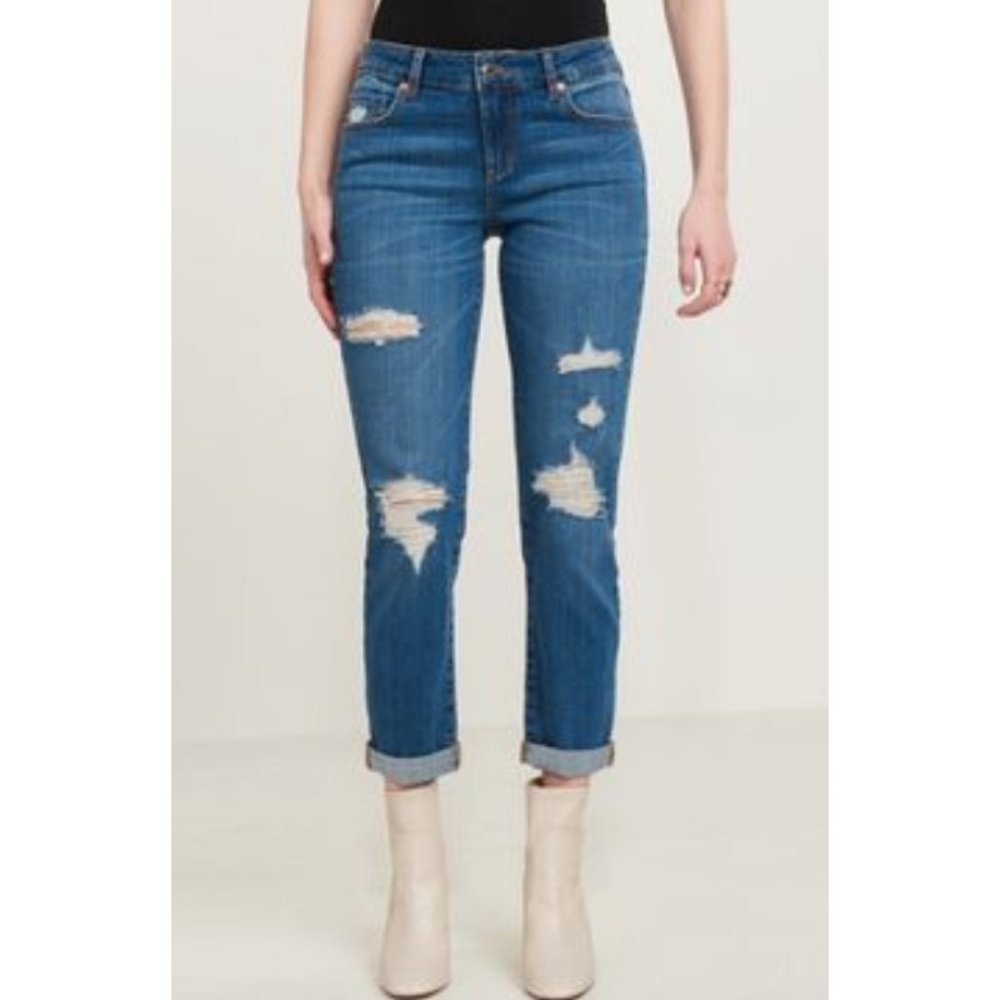 Dynamite Cara Distressed Relaxed Skinny Jeans sz 24